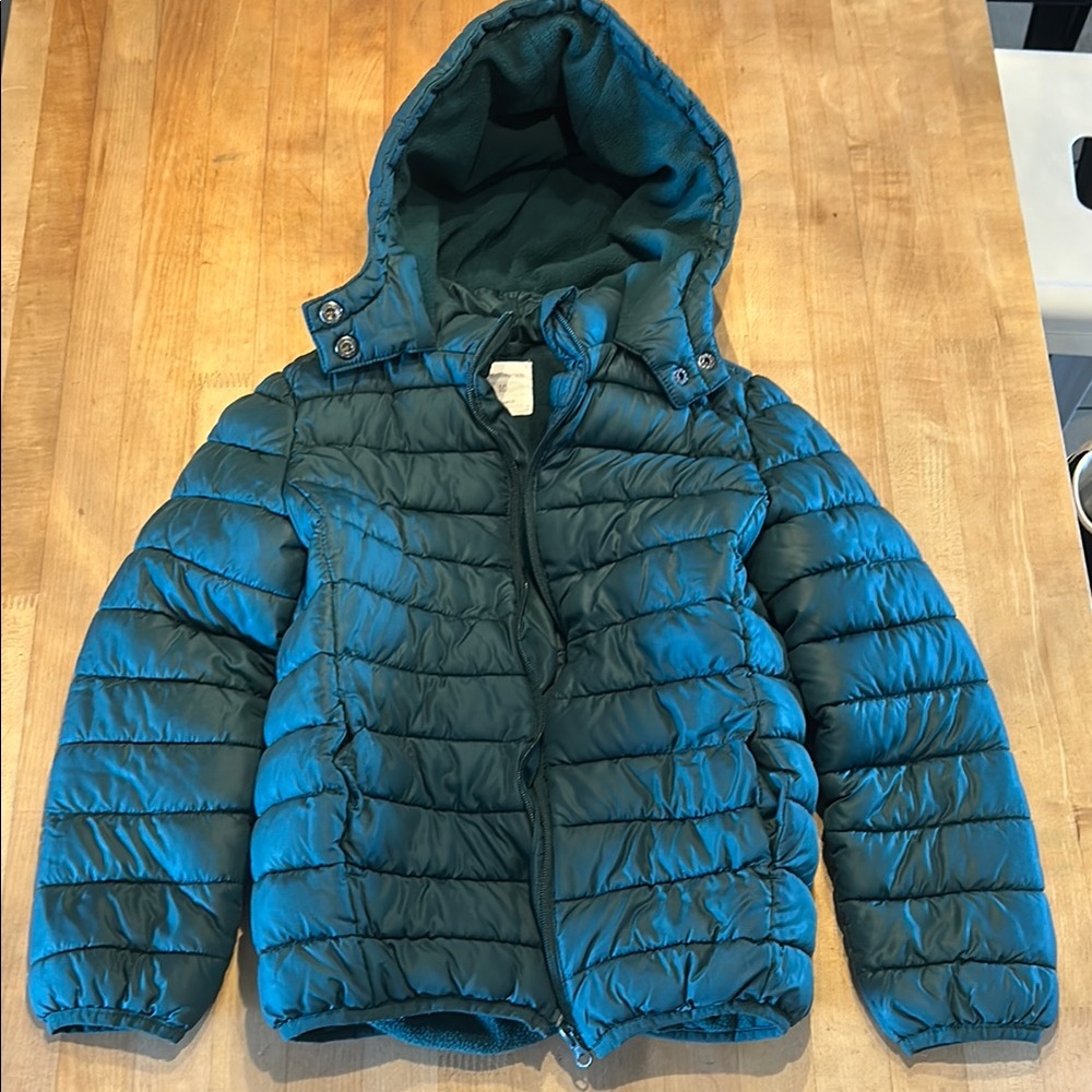 Riachuelo Young Connection Youth Puffer Jacket Coat Dark Green Size 10